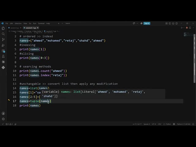 How to Change Tuple Items
