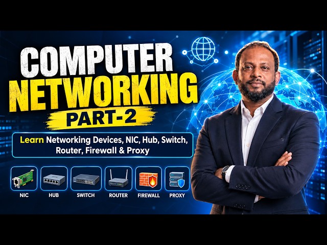 Computer Networking | NIC, Hub, Switch, Router & Firewall | Part 2 | Aryu Academy