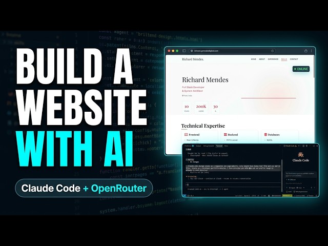 Create a Developer Portfolio Website with Claude Code CLI, OpenRouter & Shared Hosting