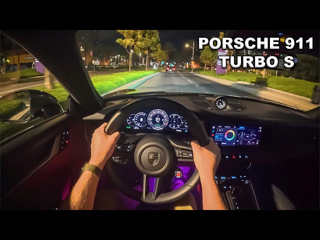 2026 Porsche 911 Turbo S POV Night Drive (ASMR)