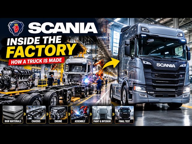 How a Truck Is Made:Inside a Scania Factory 