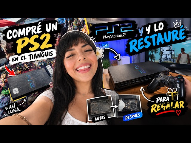 I bought a TRASHED PS2 at the flea market… and restored it to GIVE IT AWAY