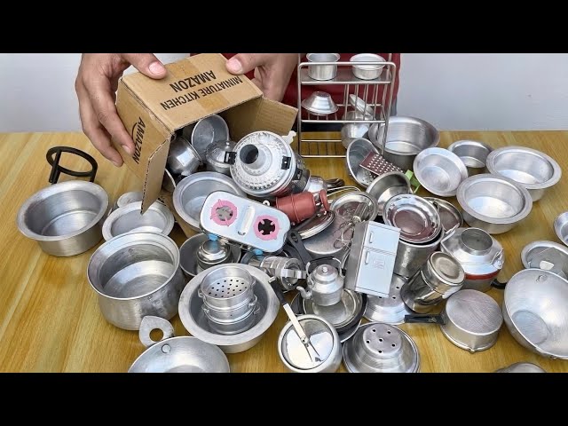 Miniature Aluminium Kitchen Set | Full Collection Unboxing & Satisfying ASMR