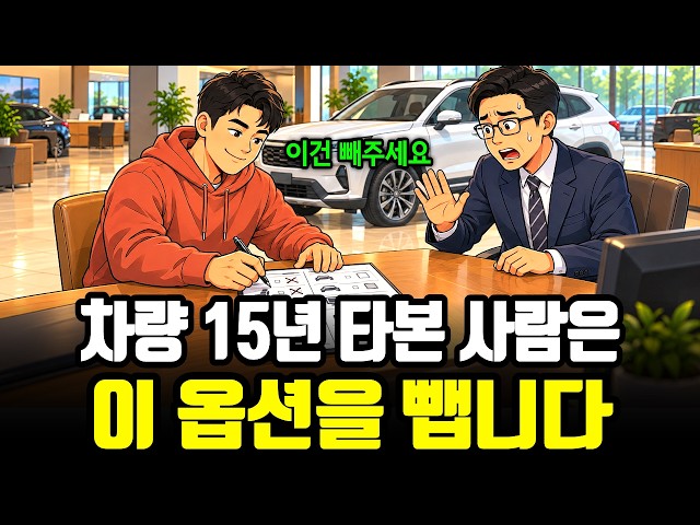 새 차 옵션표 앞에서 현명한 사람을이 넣는 것과 빼는 것 (15년 동안 매일 쓸 옵션의 기준)