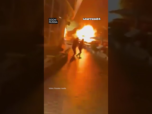 Ukrainian Naval Drones Attack Russian Port #warinukraine