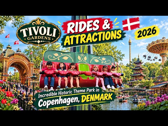 Tivoli Gardens | Copenhagen | RIDES & ATTRACTIONS -Incredible Historic Theme Park, DENMARK - 2026