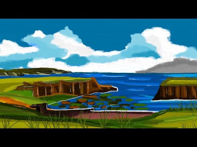 How to Draw Landscape // Easy Painting // Beautiful Painting//Digital Painting