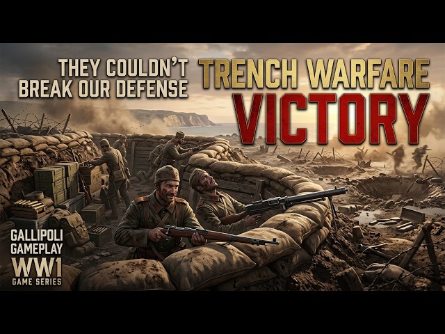 They couldn't break our defense - Trench warfare victory : Gallipoly gameplay