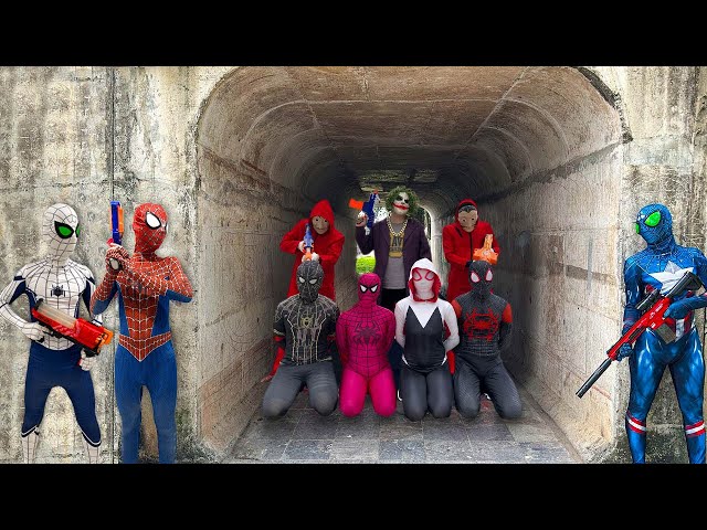 SUPERHERO's Story | Rescue Hostage TEAM-SPIDER MAN From JOKER ?? ( Ocean Battle )