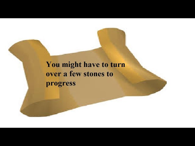 OSRS Clue | You might have to turn over a few stones to progress | Quick
