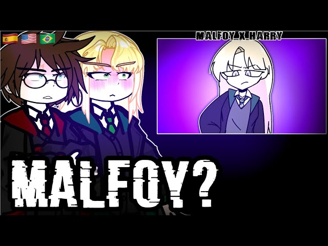 🇺🇸/🇧🇷/🇪🇸|Harry Potter React to MALFOY |Gacha Reaction