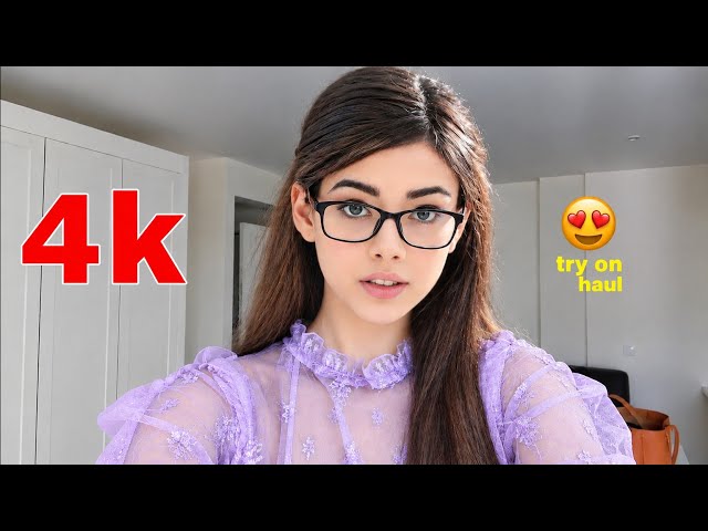 4K Lingerie Try On Haul See Everything Sheer Transparent Micro Bikini & See-through Dresses with me