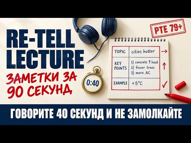 PTE Real Lecture Breakdown: What to Write in Your Notes and What to Say Afterwards