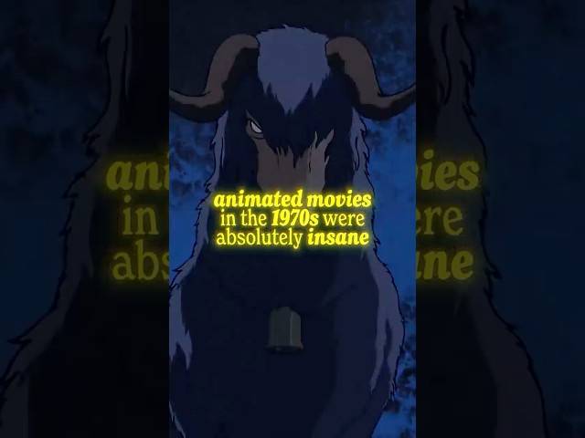 Animated movies in the 1970s were absolutely INSANE 🤯 #cinema #animation #animatedmovies #animated