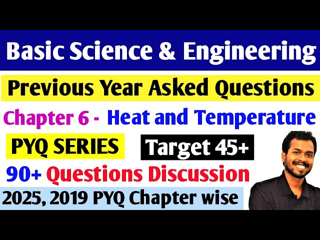 Basic Science and Engineering | Chapter - Heat and Temperature | Previous Year Paper Analysis