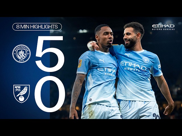 Man City 5-0 Norwich | Highlights as Academy grads shine | Samba, McAidoo, Allan & Cherki goals!