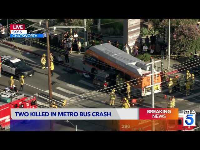 BREAKING NEWS: At least 2 killed when SUV slams into L.A. public transit bus