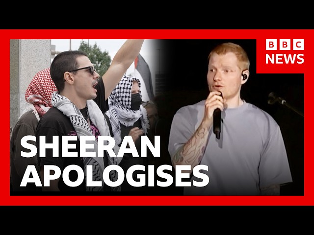 Ed Sheeran admits 'mistakes' at first show since Macklemore controversy | BBC News