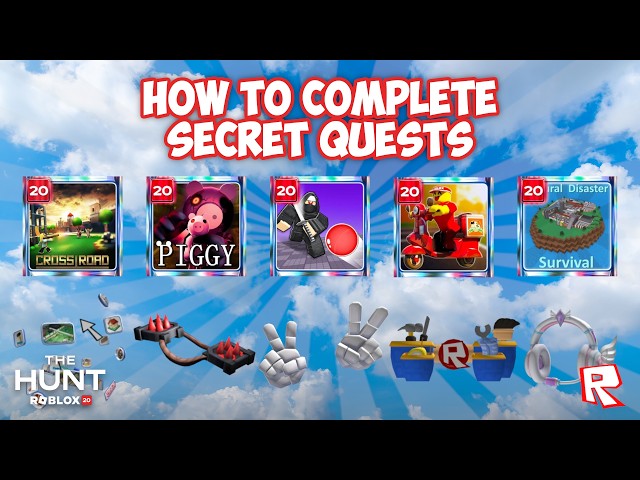 [EVENT] How to get ALL 5 SECRET BADGES & UGC in The Hunt: Roblox 20 | 1st Batch 5/20
