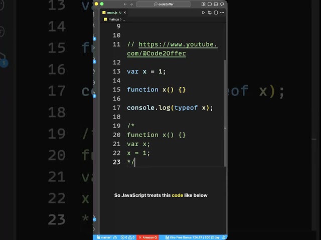 JavaScript Hoisting Trick 🤯 Function vs Variable (Unexpected Output!)