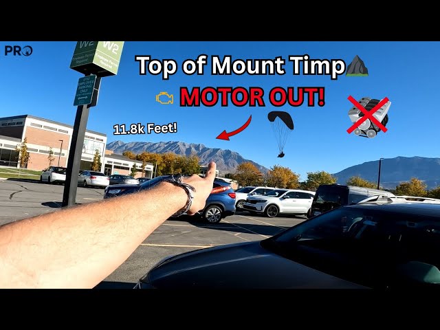 Mountain Top Motor Out Paramotor Adventure! Over 11.8k Feet!