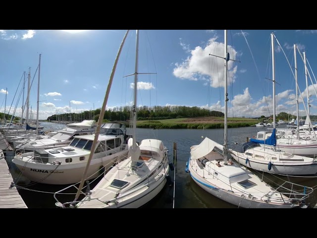 360° VR Marina Summer Meditation and Relaxation Baltic Sea Coast View, Relaxation Music