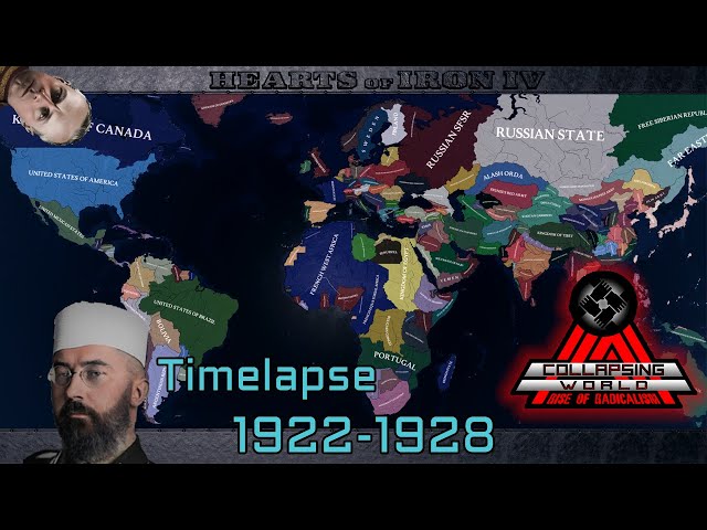 HoI4 Collapsing World Timelapse, Part 1(1922-1928)