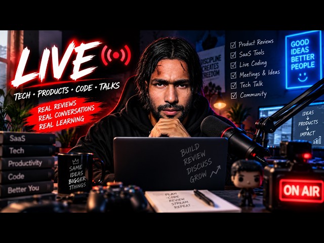 Building SaaS Products LIVE 🔴 | Coding & Talking