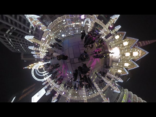 [5.7K] [360VR] 2019 청계천 '서울크리스마스 페스티벌' 빛 축제 insta360 One X