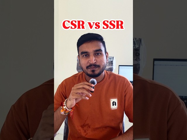 SSR vs CSR: Which One Should You Actually Use? #javascript #reactjs #fullstackdevelopment #shorts