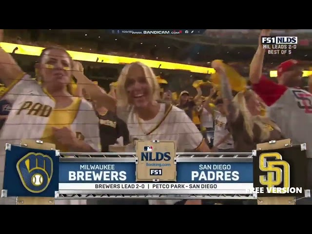MLB NLDS 2026 Edition on FS1 Intro Game 3 between the Brewers and Padres