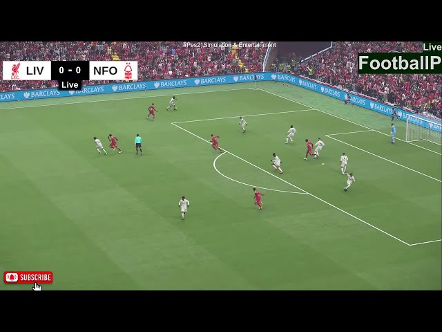 Liverpool vs Nottingham Forest Match | Premier League | eFootball Pes21 Match Simulation