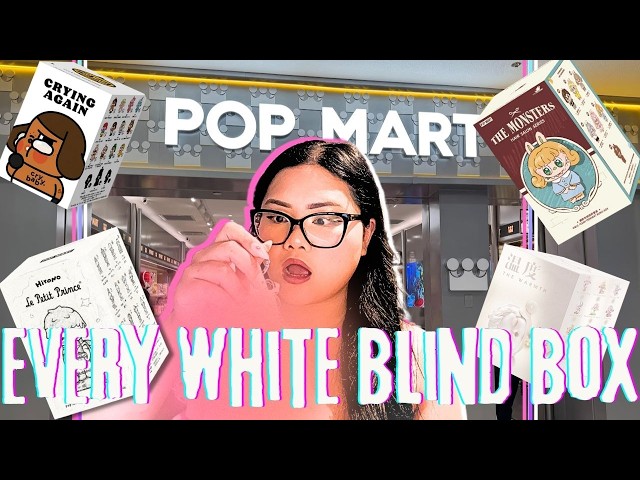 I bought EVERY white blind box at POP MART