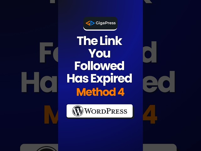 Fix “The Link You Followed Has Expired” in WordPress | Increase limits in the php.ini file
