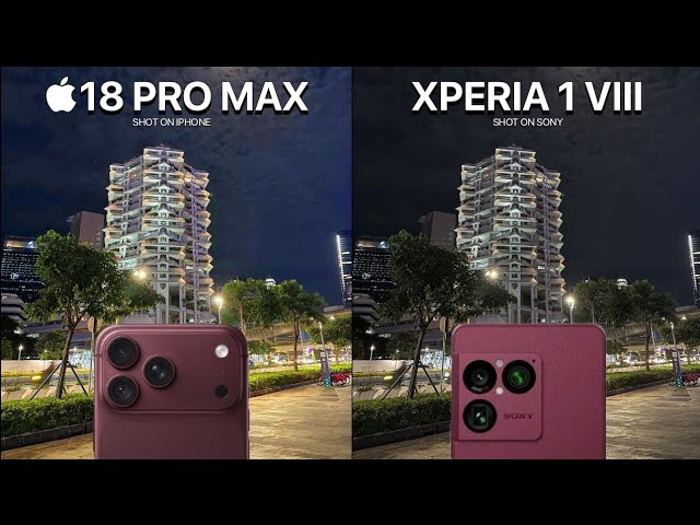 iPhone 18 Pro Max vs Sony Xperia 1 VIII Camera Test Comparison