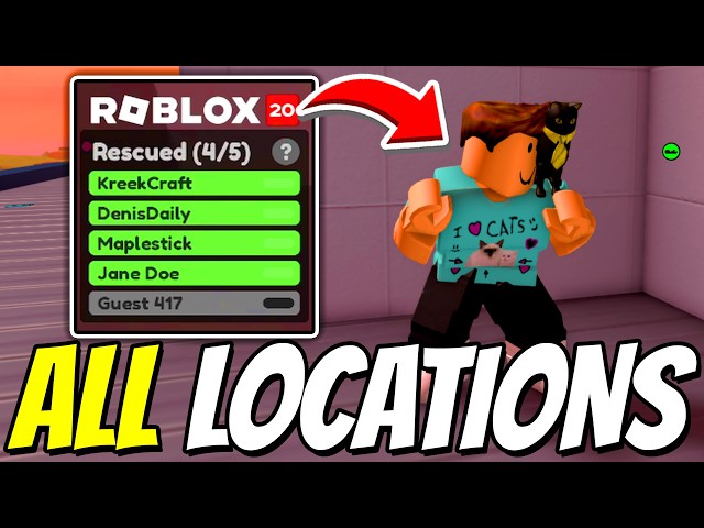How To RESCUE ALL 5 CHARACTER LOCATIONS In Jailbreak! (THE HUNT 20 EVENT) Roblox