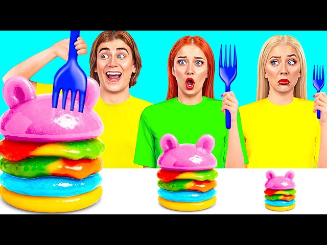 Big, Medium and Small Plate Challenge | Fantastic Food Challenges by Trend DO