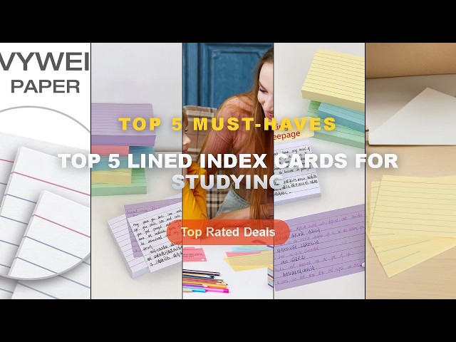 Why Everyone Is Buying Top 5 Lined Index Cards For Studying - 300Pcs Index Cards for Studying 3x5 Ru