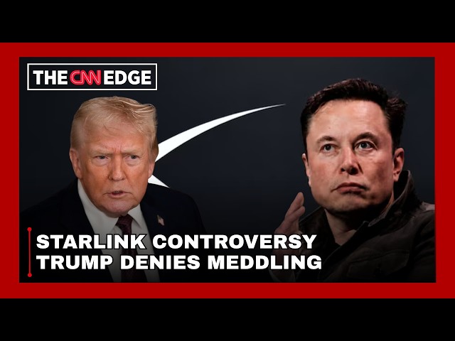 Starlink Controversy: Trump Denies Role In Ukraine Satellite Restrictions | Musk, Zelenskyy | CNN TV