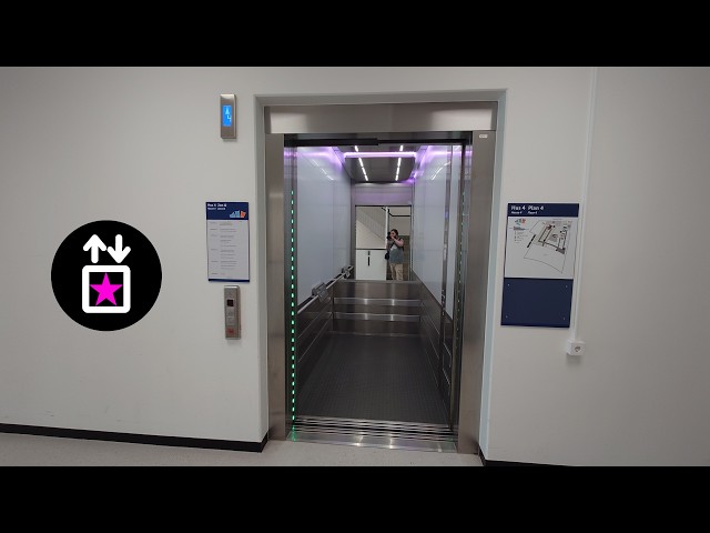 Stockholm, SWE: 2019 ThyssenKrupp Evolution MRL-Traction Elevator at SU Campus Albano