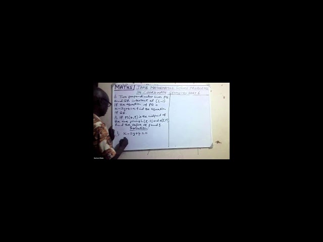 GRADES 10-12 (SS1-SS3) MATHEMATICS: VN: 132. Latitudes and longitudes . OBETA HARRISON..