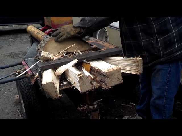Dad's Homemade DIY Log / Wood Splitter