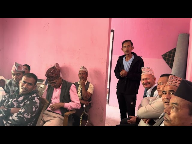 Khadak Mainaly sir training the farmers in Gokul Ganga Municipality, Ramechhap