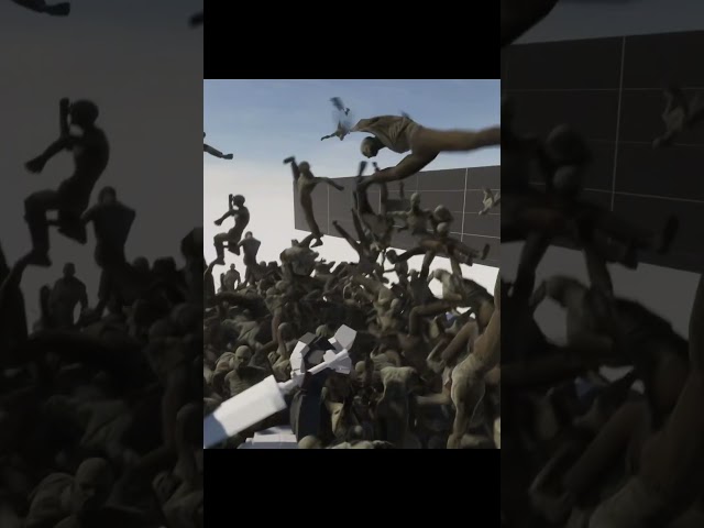 [Unity Game Dev] 1200 Zombies VS 1 Man #shorts #ecs #gaming #ecs  #unity