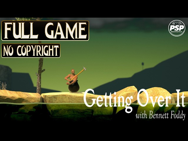 Getting Over It No Copyright Gameplay Full Game in 16 Minutes - Free To Use Gameplay