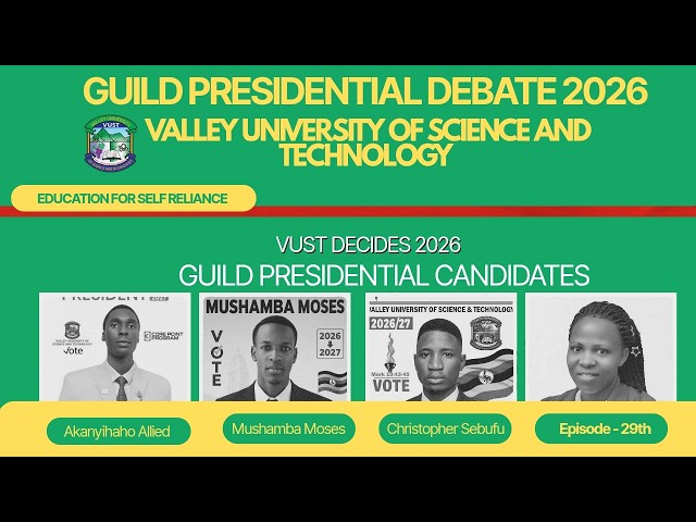 VALLEY UNIVERSITY OF SCIENCE AND TECHNOLOGY - GUILD PRESIDENTIAL DEBATE 2026.