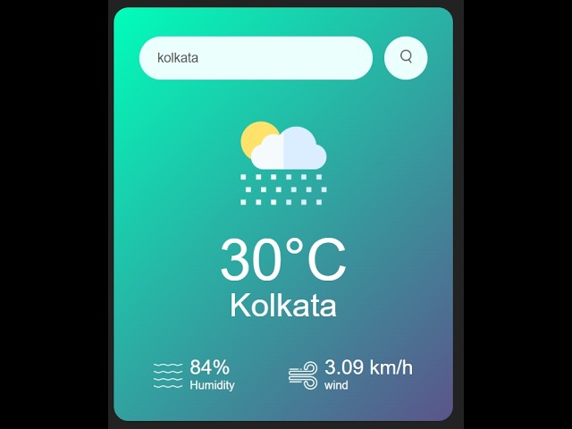 How to Make a Weather App with HTML, CSS, and JS (Step-by-Step Tutorial) PART - 4