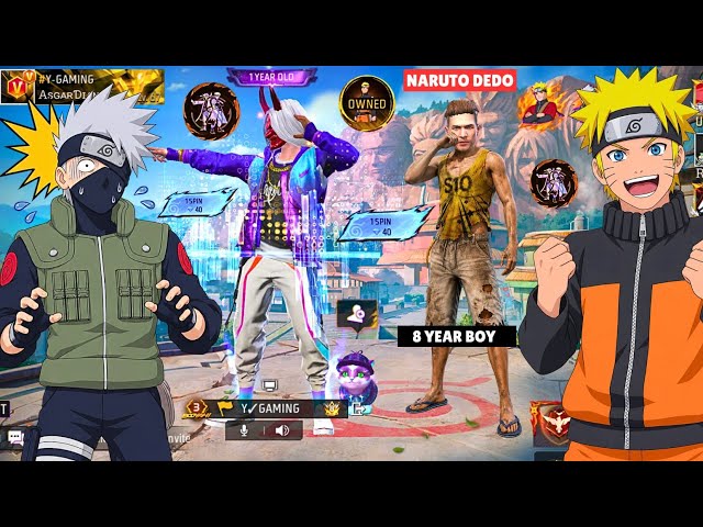 Naruto Bundle Free Fire | 8 year Old Boy 😱 | Garena Free Fire 🔥 - Y GAMING