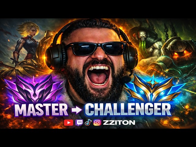 UNRANKED TO CHALLENGER (TOP LANE) - PLATINUM III 60 LP!