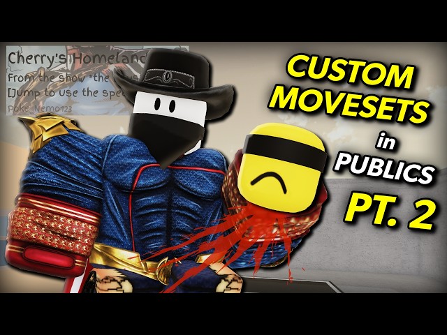 I TROLLED AGAIN with Custom Movesets in PUBLIC SERVERS... (Jujutsu Shenanigans)